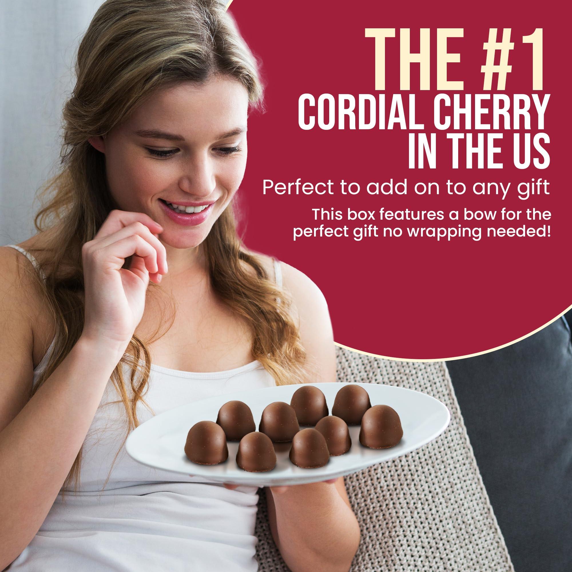 Queen Anne Queen Anne Dark Chocolate Covered Cordial Cherries | 19.8 Ounces | 30 Piece Gift Box | Whole Cherry Sweet Creamy Fruity Flavor
