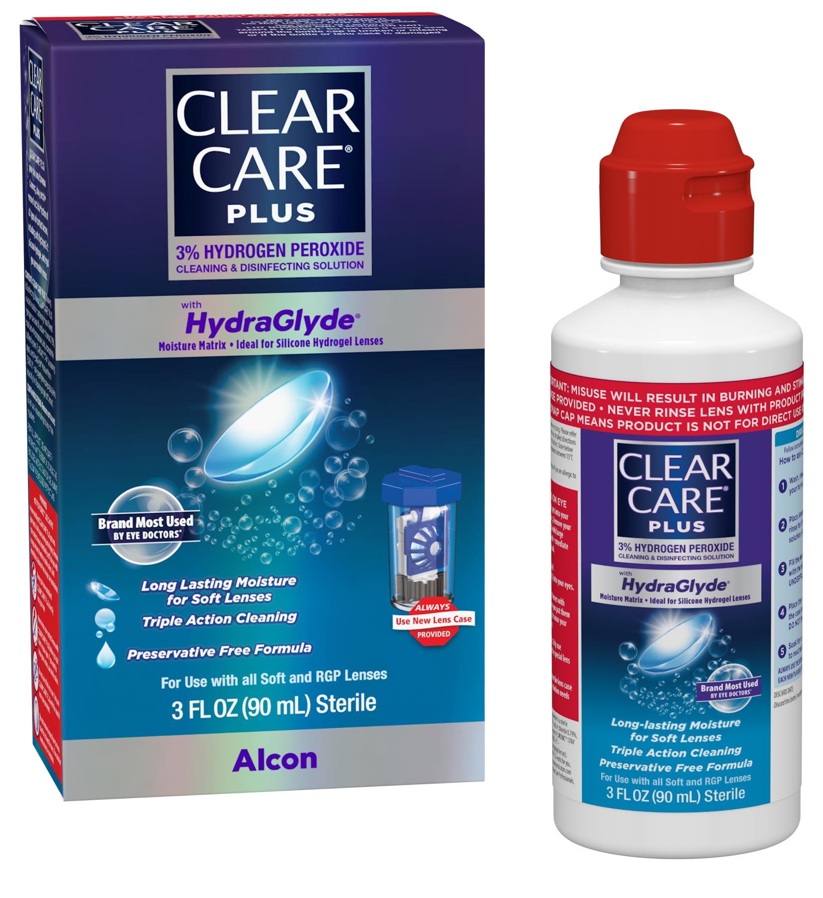 Clear Care Clear Care Plus Cleaning Solution Travel Pack, No Flavor, 3 Fl Oz