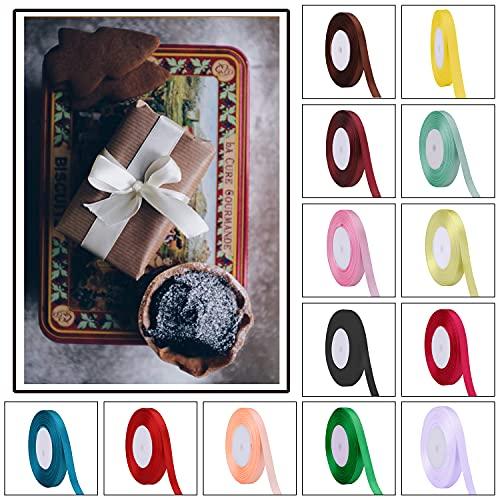 Trimming Shop Trimming Shop 6mm x 10 Metres Double Sided Satin Polyester Ribbon for Fabric, DIY Art & Crafts, Bows, Gift Wrapping, Wedding Favors & Home Decorations, Champagne Gold