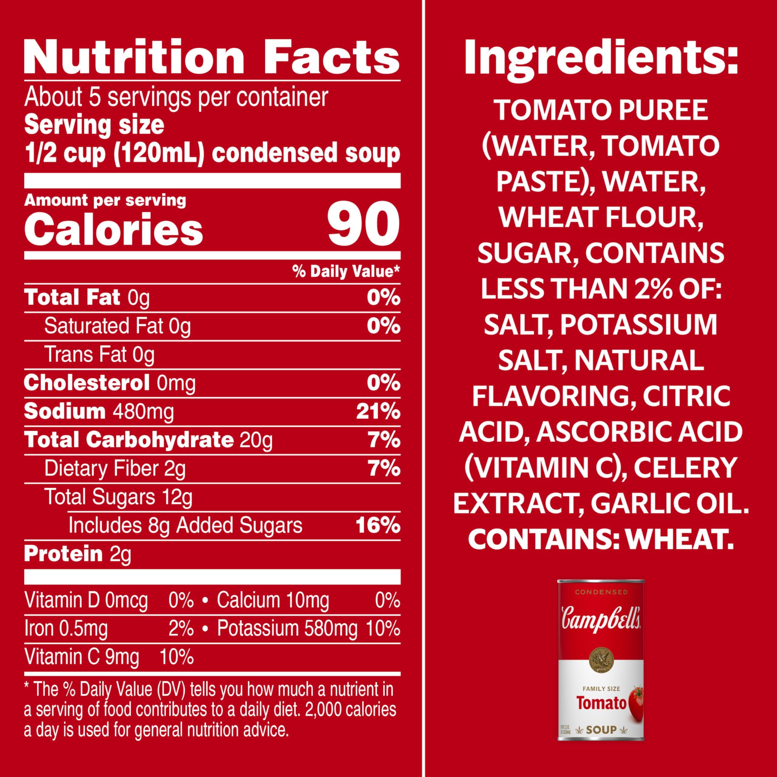 Campbell's Campbell's Condensed Tomato Soup, 23.2 Ounce Can (Pack of 12)