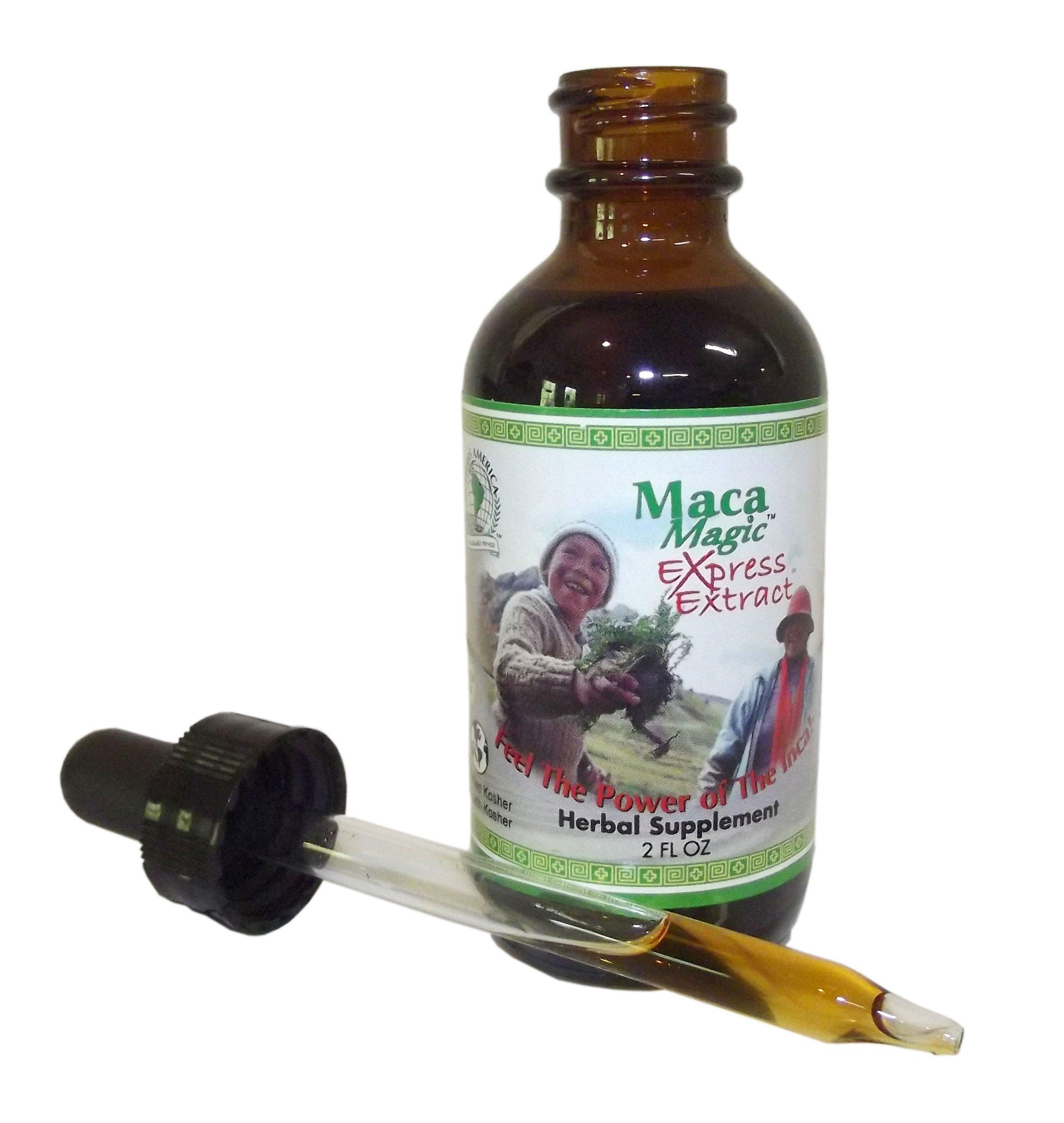 Maca Magic Maca Magic Express Energy Maca Extract Drink Supplement in Glass Bottle with Glass Dropper (2 fl oz)