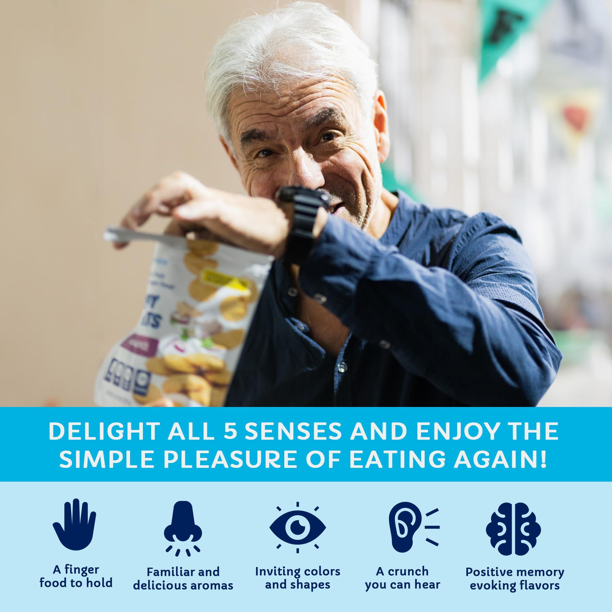 Savorease Savorease Crispy Melts Variety Pack Crunchy Gluten-Free & Non-Dairy Dissolvable Finger Food for Soft Diets Made from Plant-Based Ingredients with No Added Sugar 12 Pack