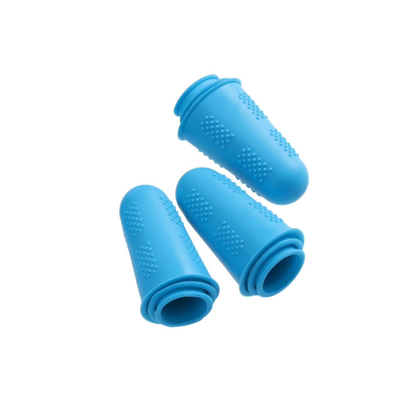 COLLBATH COLLBATH Silicone 12 Pcs Fingertip Protectors Gloves Nail Non-Slip and Flexible