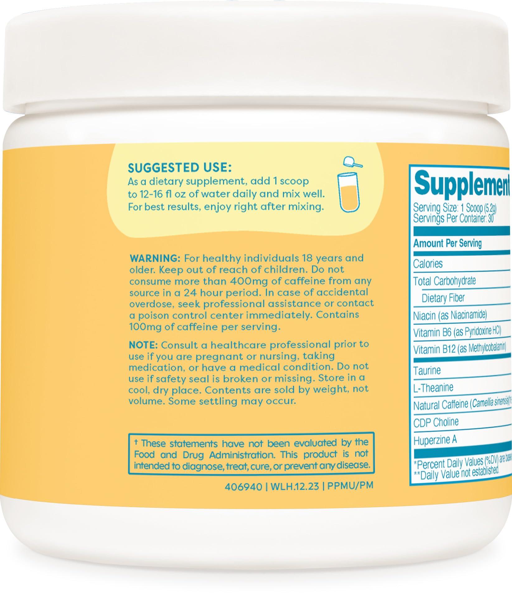 Wellah Wellah Perfect Pick-Me-Up (Peach Mango) 30 Servings - Energy Boost Drink Mix