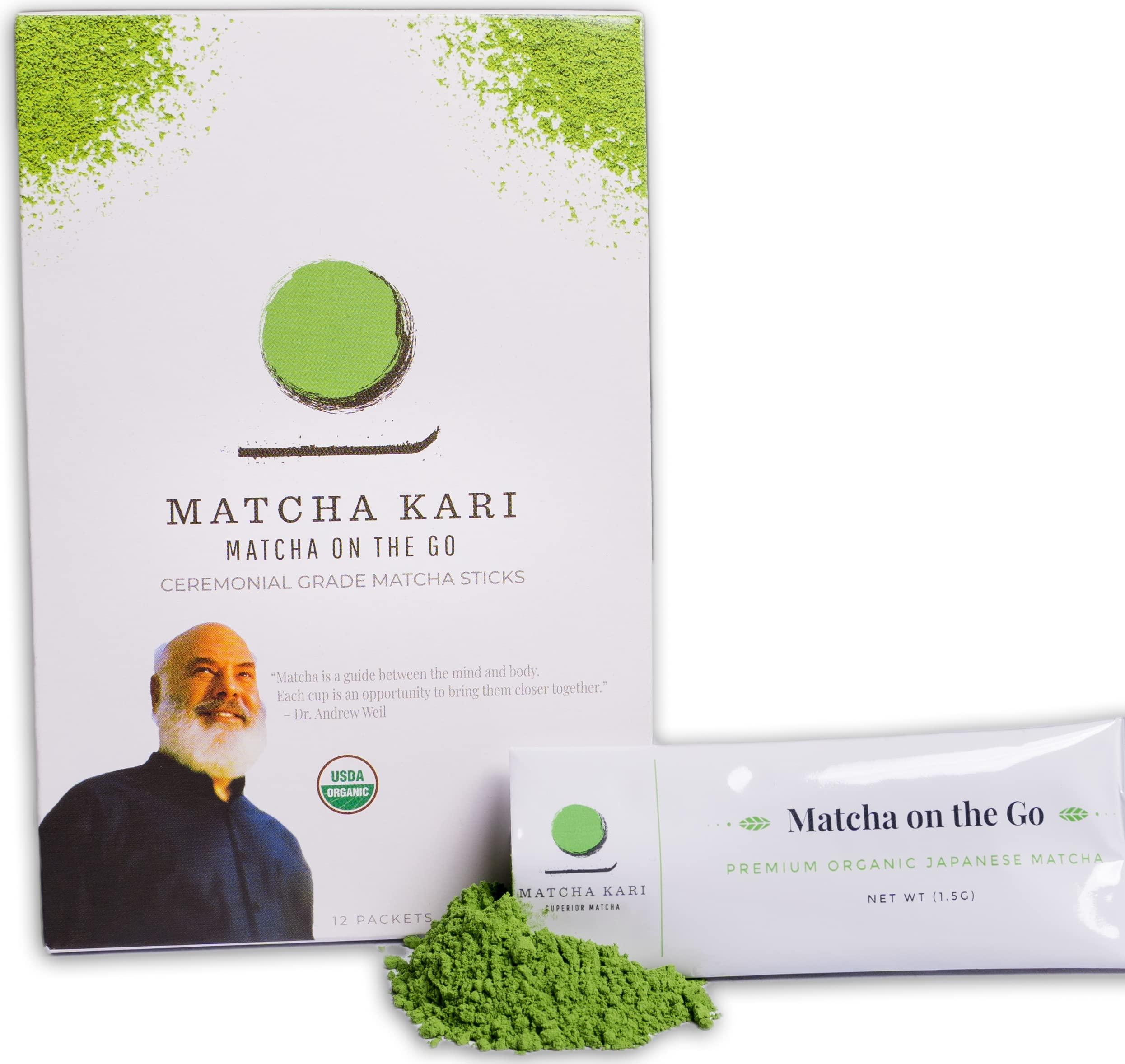 Matcha Kari Matcha Kari Sweetened Matcha + 12 Count Sticks