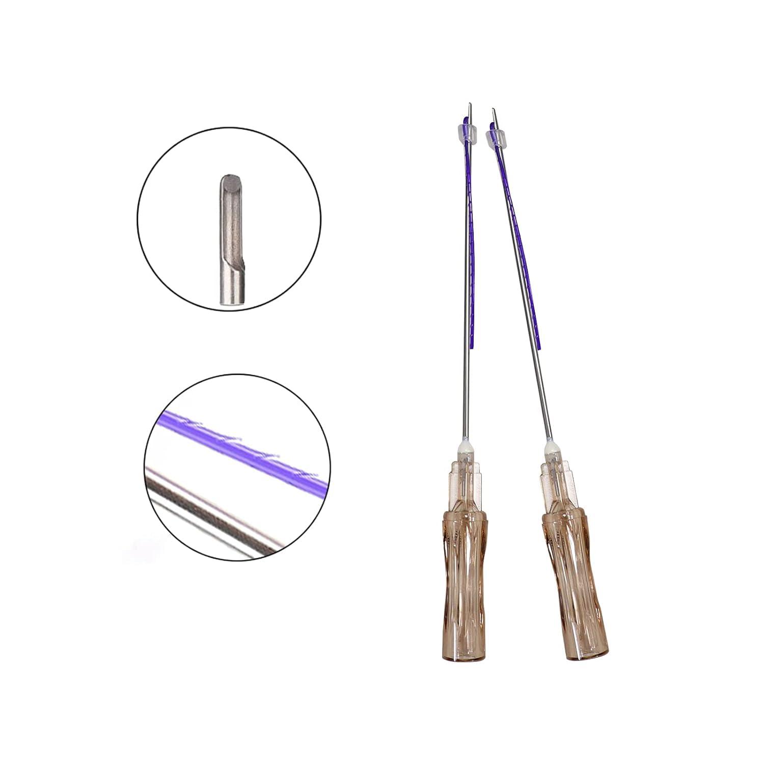 MatYas MatYas Pdo Pcl Threads for Nose Bridge, Pdo Nose Cog Threads, Half-L-Type, 19G60MM, 20pcs (PCL)