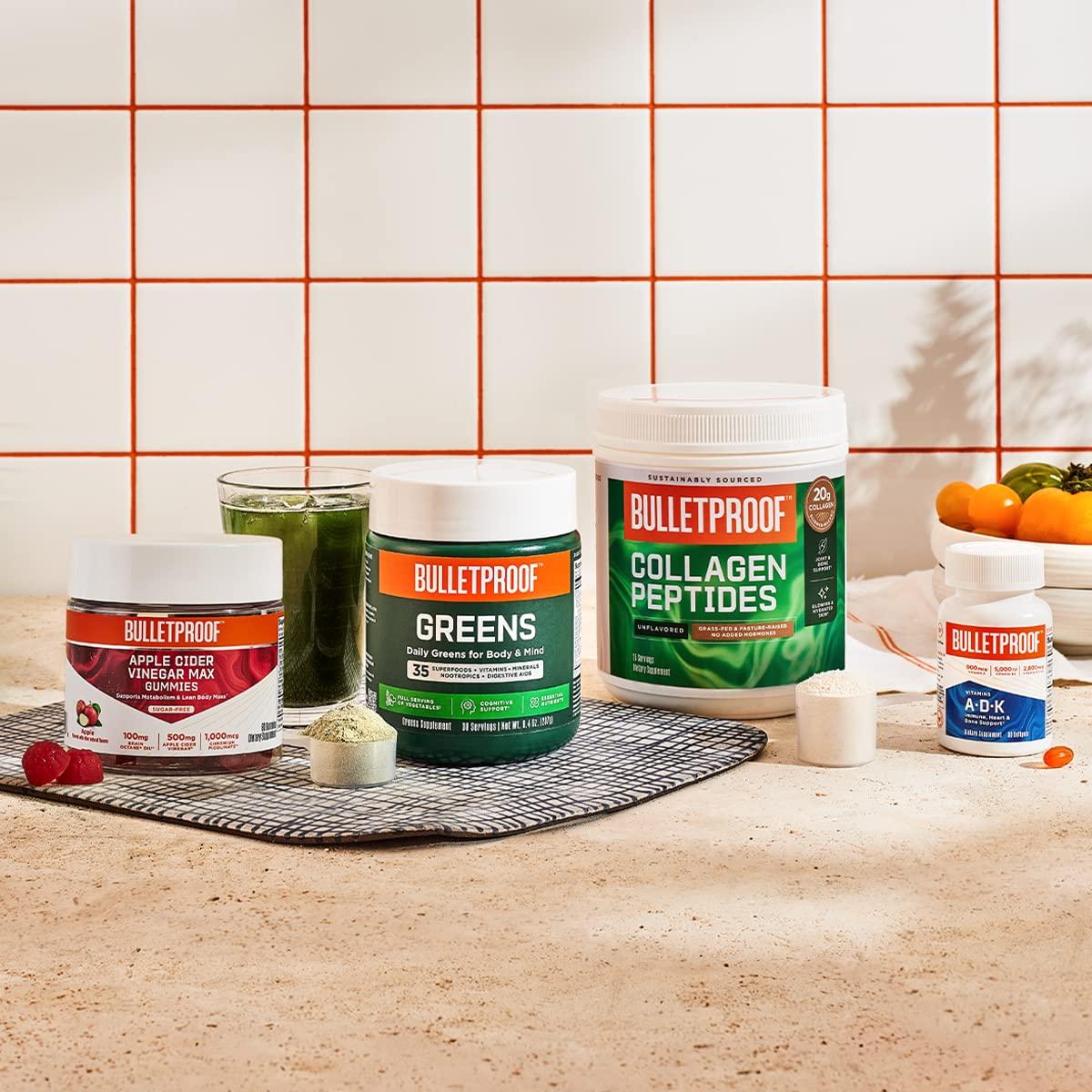 Bulletproof Bulletproof Greens Packets, 15 Count, Daily Greens Powder with Superfoods and Nootropics, Full Serving of Vegetables, Essential Nutrients