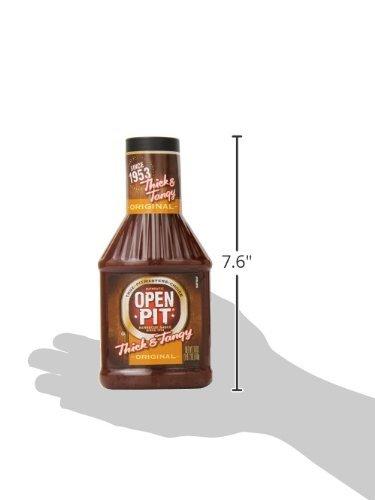 Open Pit Open Pit Thick & Tangy Barbecue Sauce - 18 Ounce Squeeze Bottle -Original Flavor-(Pack of 4)