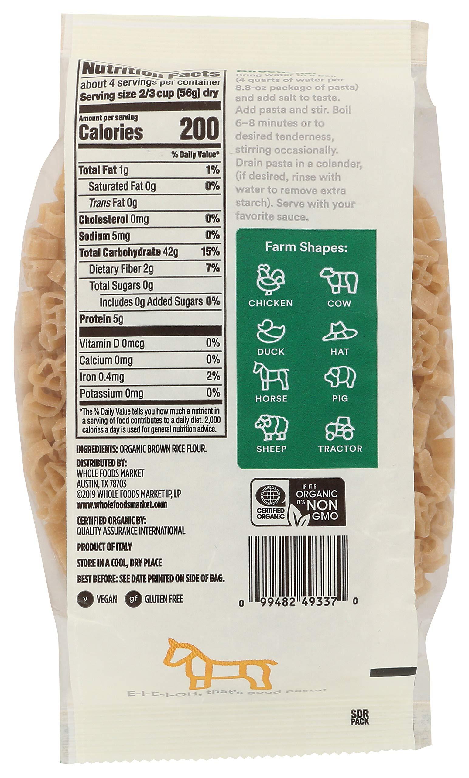 365 by Whole Foods Market 365 by Whole Foods Market, Pasta Farm Animals Tractors Gluten-Free Organic, 8.8 Ounce (Pack of 3)