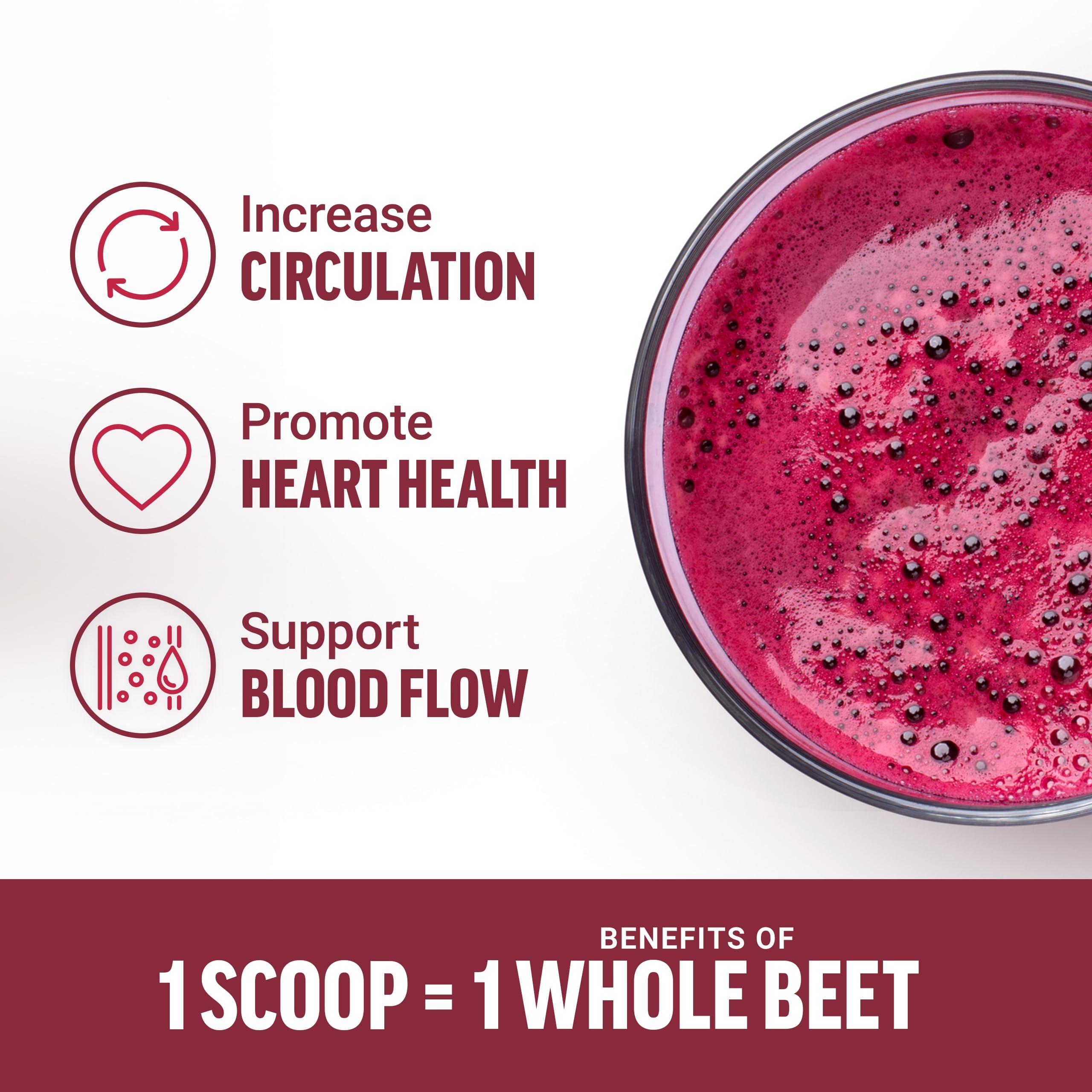 Force Factor Force Factor Total Beets Organic Beetroot Powder Superfood to Boost Daily Nutrition, USDA Organic, Vegan, Gluten-Free, and Non-GMO Beet Supplement, Unflavored, 90 Servings