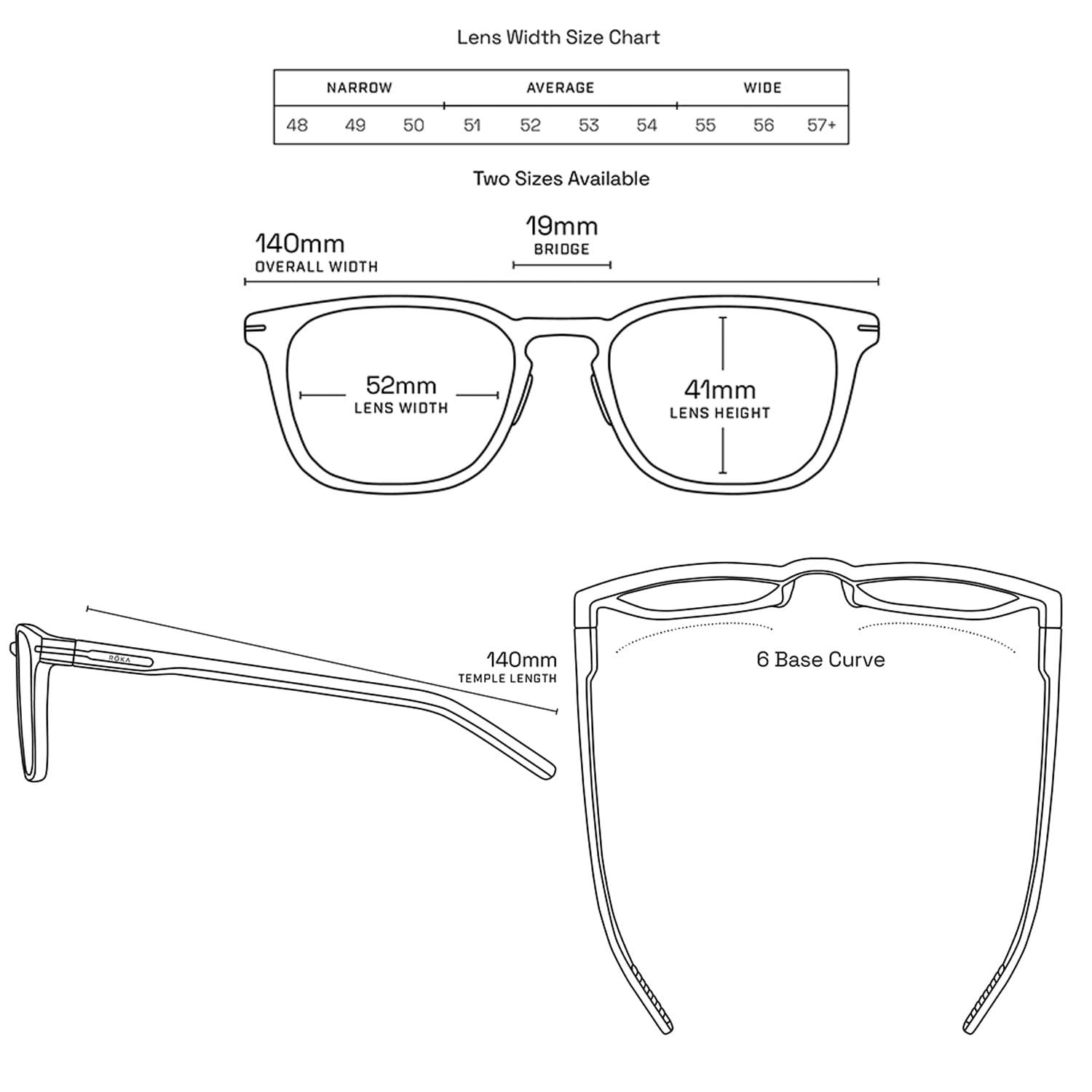 ROKA ROKA Rory Gen 1 Ultra-Lightweight Rectangular Frame Readers - Matte Black Frame - 1.5x Magnification