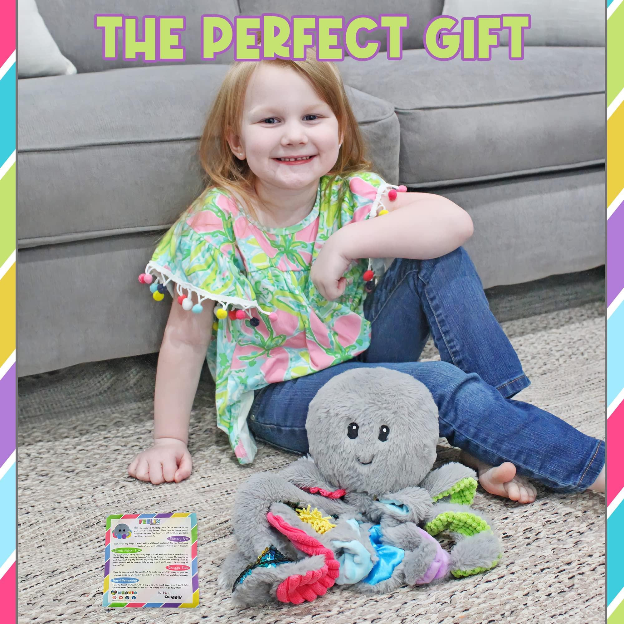 MEAVIA MEAVIA Sensory Octopus Plush Toy, Fidget Plush for Special Needs and Sensory Fun, FEELix Collection