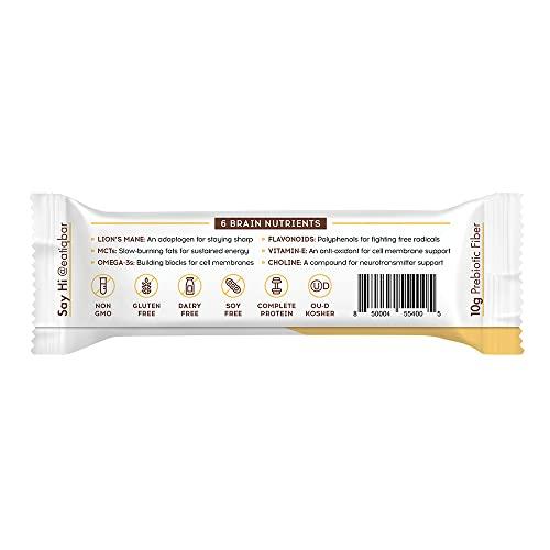 IQBAR IQBAR Brain and Body Keto Protein Bars - Peanut Butter Chip Keto Bars - 4 Count Energy Bars - Low Carb Protein Bars - High Fiber Vegan Bars and Low Sugar Meal Replacement Bars - Vegan Snack