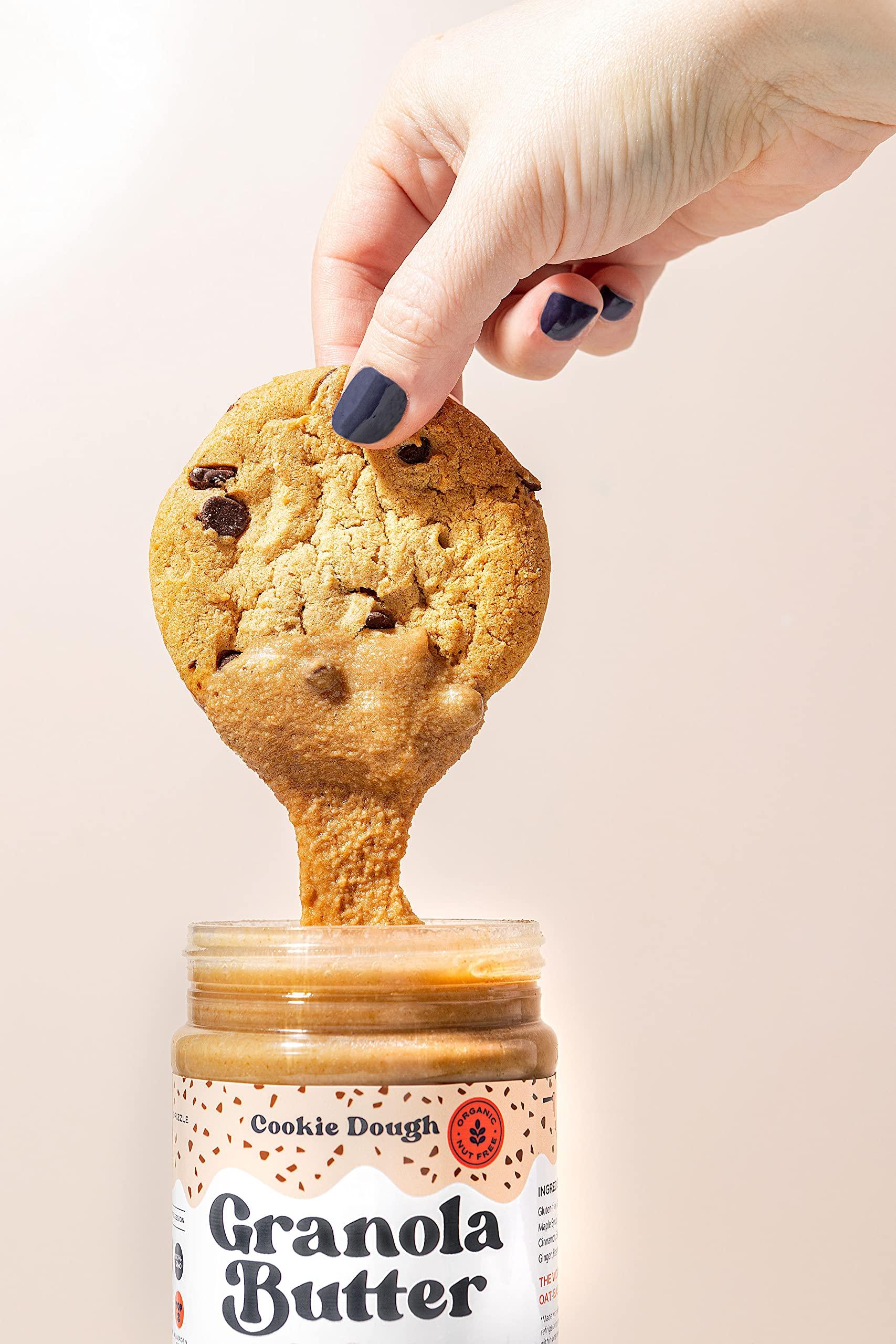 KWEEN Oat Haus Cookie Dough Granola Butter (Chipless) | Peanut-free, Almond (Tree-Nut) Free, & School-Safe (Top 8 Allergen Free) | Sunflower Seed & Cookie Dough Alternative