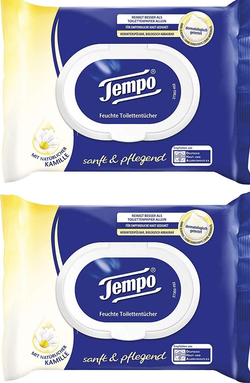 Tempo / Essity Germany GmbH Tempo Moist Toilet Paper - Gentle & Nourishing Chamomile, 2 x 42 towels