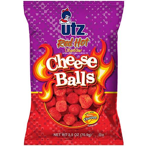Utz Utz Red Hot Cheese Balls | 2.5 oz | Pack of 5