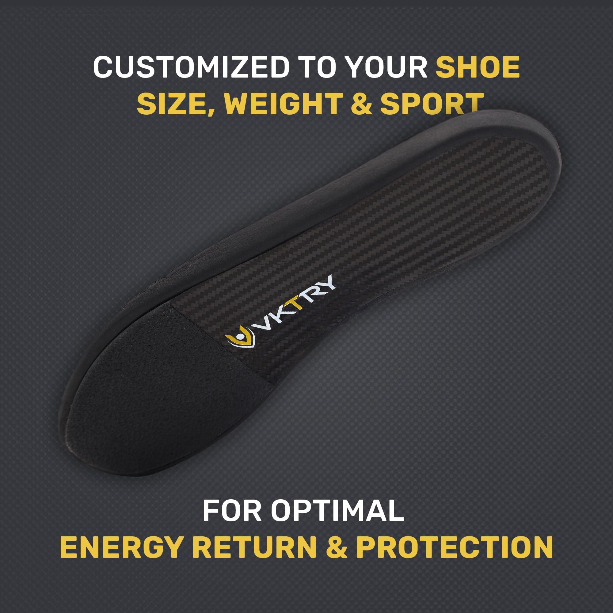 VKTRY VKTRY Gold Performance InsolesCustomized Carbon Fiber Inserts, Cleated ShoesFootball, Baseball, Softball, Lacrosse, Golf & MoreRun Faster, Jump Higher, Recover Quicker, Protect Against Injury
