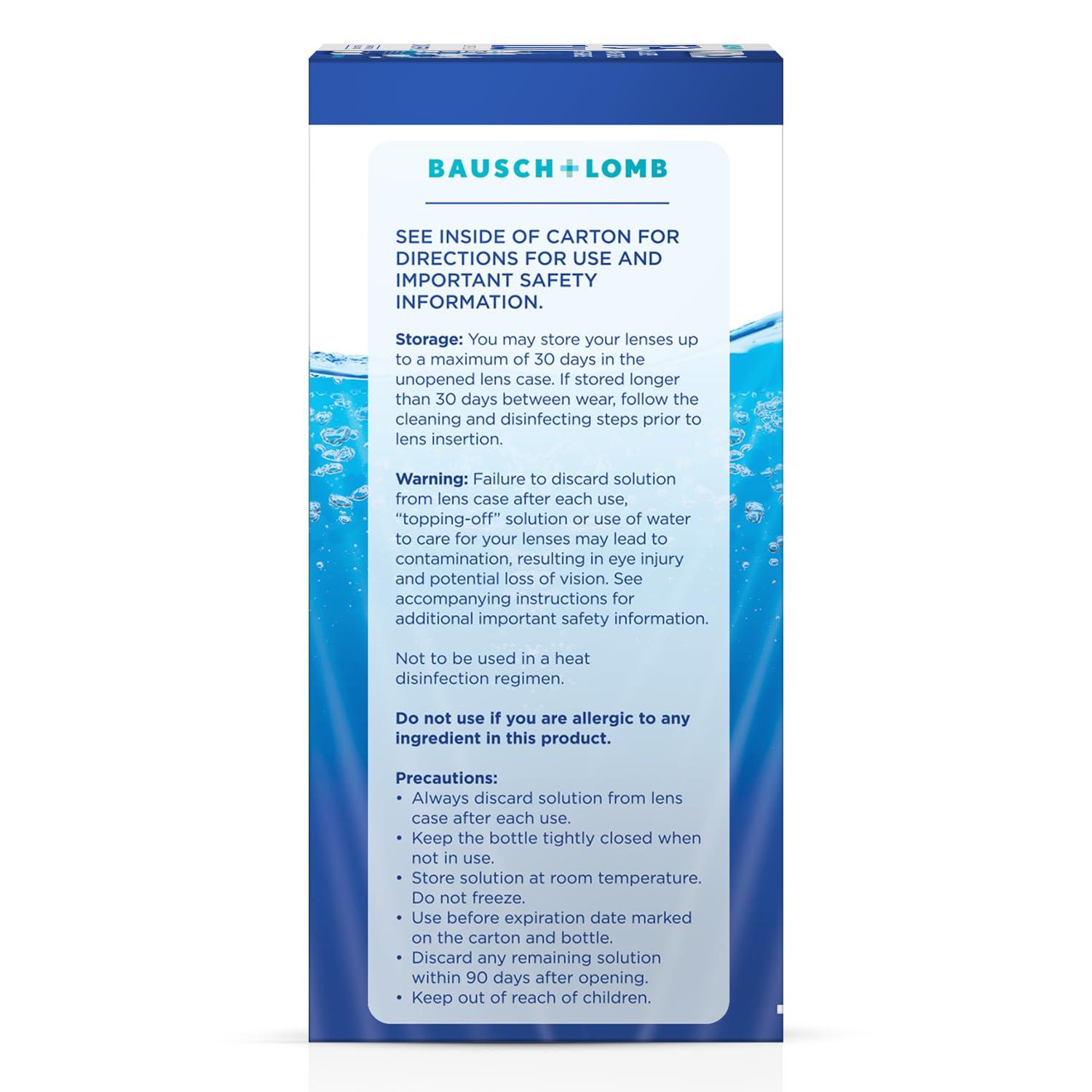 Renu Renu Contact Lens Solution Multipurpose Disinfectant, Advanced Formula Lens Cleaner, Cleans & Moisturizes Soft & Silicon Hydrogel Lenses, Multi-Pack 16 Fl Oz (Pack of 2) + 2 Fl Oz Travel Size