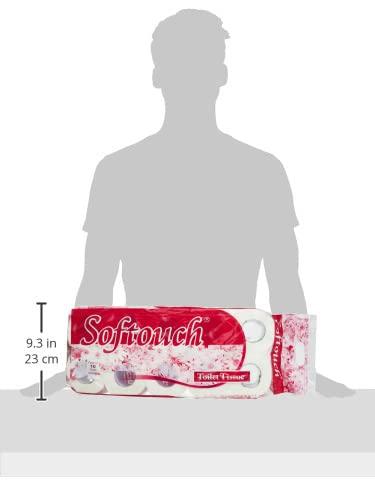 Softouch Softouch 2 Ply Toilet Paper Tissue Roll 10-in-1 set (Multicolour)