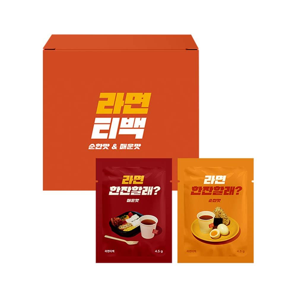 PALKIN PALKIN Korean Ramen tea bag, Ramen soup tea bag, Mild 8EA + Spicy 8EA