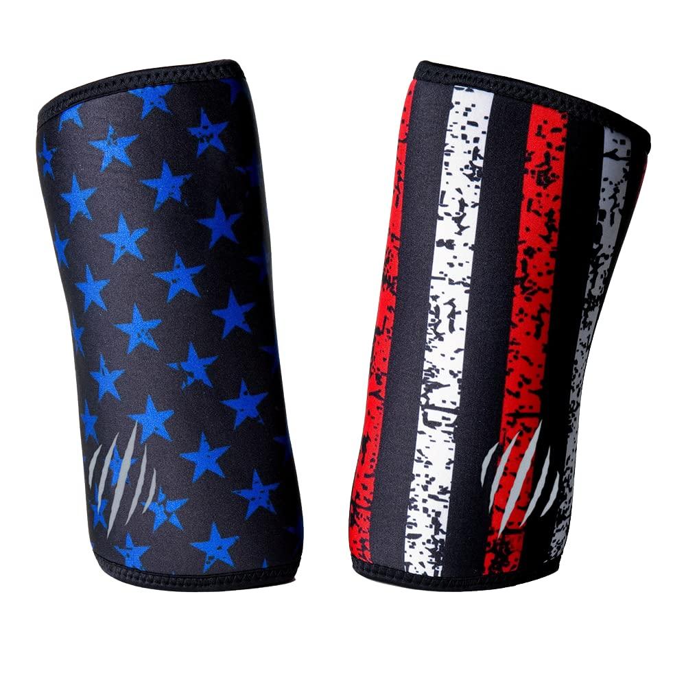 Bear KompleX Bear KompleX Elbow Sleeves (Sold AS A Pair of 2) for Weightlifting, Powerlifting, Wrestling, Strongman, Bench Press, Cross Fitness, More. Compression Sleeves Come in 5mm Thickness Elbow Star XXXL