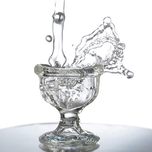 GMS Optical GMS Optical Glass Eye Wash Cup - Soothing Relief from Allergens, Irritants, Makeup, Dust, Dry Eyes and More - Use with Distilled Water or Saline (10 mL Volume)