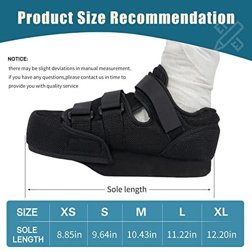 GHORTHOUD GHORTHOUD Forefoot Off-Loading Post Op Shoe Closed Toe Medical Walking Boot for Broken Toe Orthopedic Foot Brace for Post Bunion Hammertoe Surgery Brace (L)