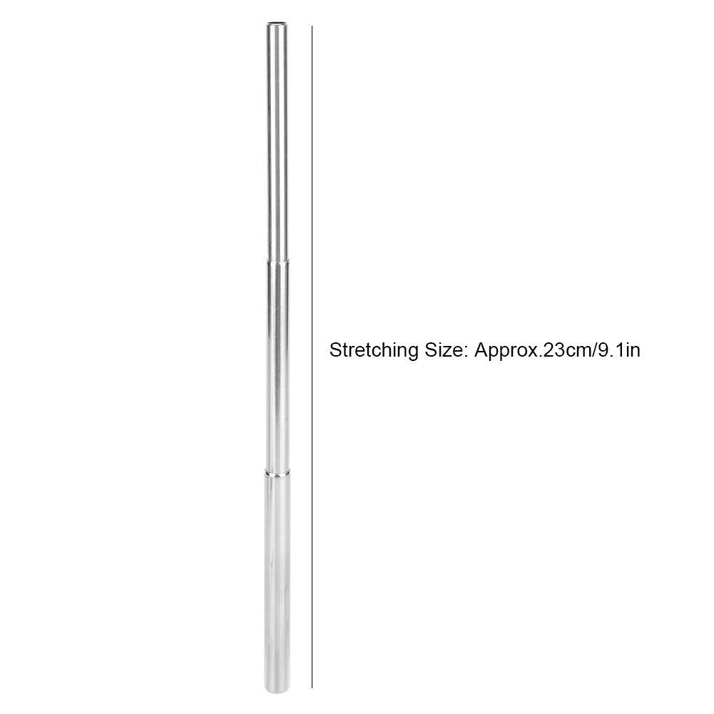 Yuecoom Collapsible Straw Travel Straw, Reusable Straws with Case Stainless Steel Straws Drinking Dishwasher Safe +Straw Cleaning Brush(Black)