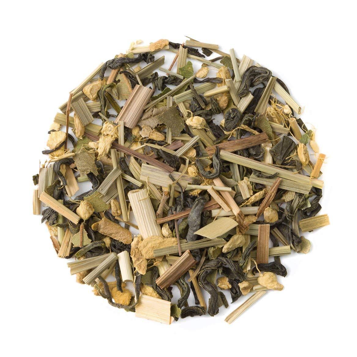 Heavenly Tea Leaves Heavenly Tea Leaves Organic Ginger Lemon Green, Bulk Loose Leaf Green Tea, 1 Lb. (Approx. 200 Servings) - Antioxidant & Immune Boosting, Hot or Iced Tea, Great Natural Energy Source