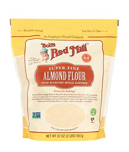 Bob's Red Mill Bob\'s Red Mill Blanched Almond Flour, Finely Sifted 2 Pound (Pack of 4) - Non-GMO, Gluten Free, Paleo, Vegan, Keto Friendly