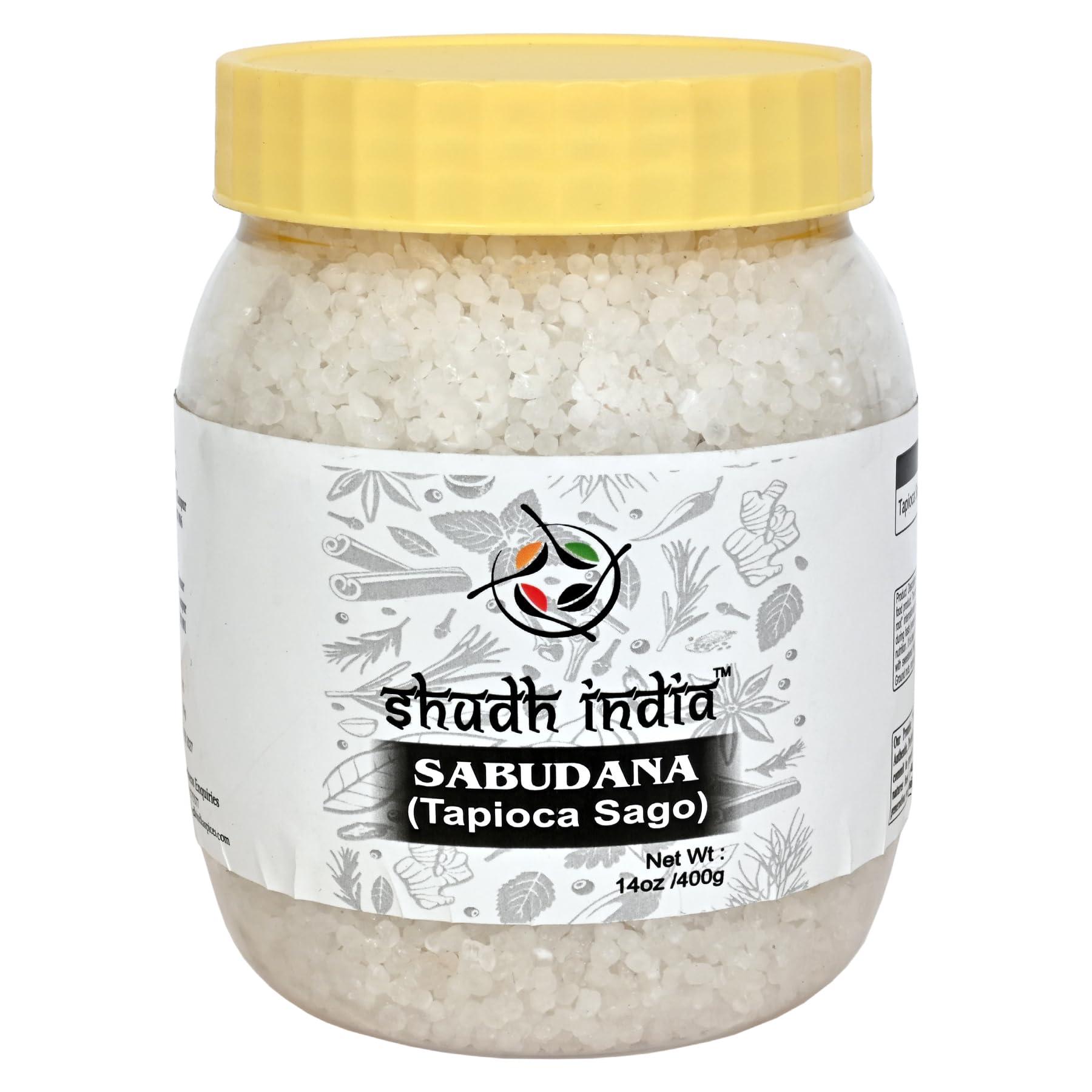 Shudh India Shudh india Sabudana (Tapioca/Sago) Pearls 8.8oz (250g) ~ All Natural | Vegan | No Colors | NON-GMO | Kosher | Indian Origin