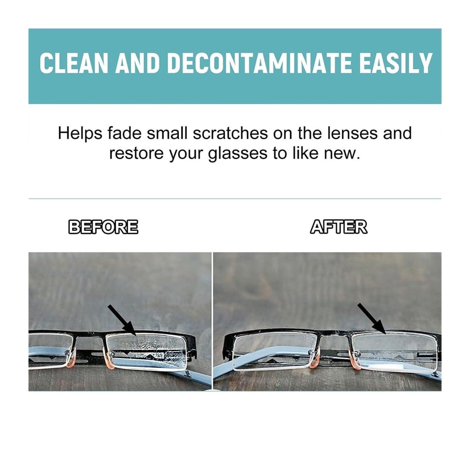 DGDXLMPNR Eyeglass Lens Scratch Remover Spray, Glasses Lens Scratch Remover Spray, Scratch Remover For Sunglasses, Scratch Remover For Eyeglasses, Eyeglass Cleaning Tools For Lenses Screens ( Color : 3 set , Si