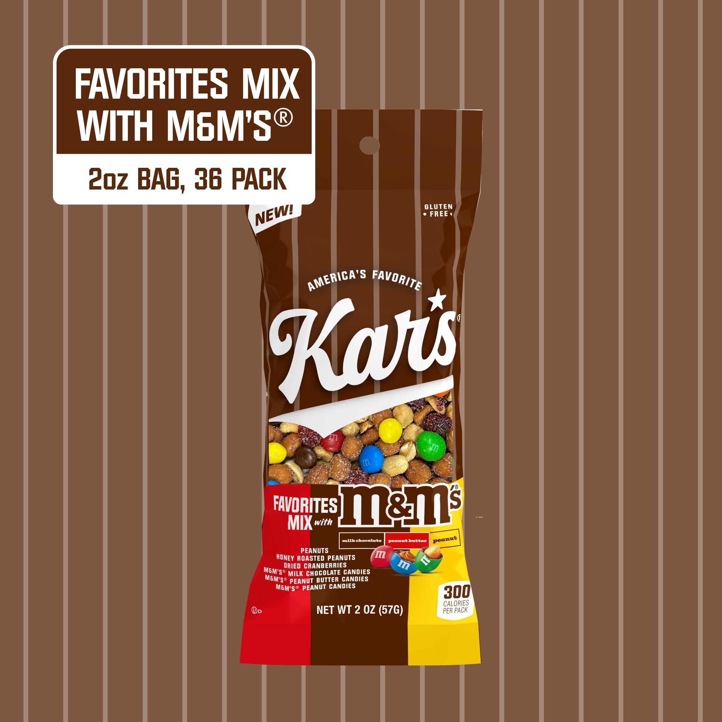 Kar\'s Kar\'s Nuts Favorites Mix with M&M\'S Candies - 2oz Bag (Pack of 36)
