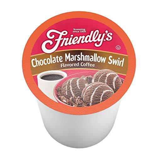 friendly's Friendly's Flavored Ice Cream Coffee Pods, Compatible with Keurig K Cup Brewers (Chocolate Marshmallow Swirl, 40 Count)