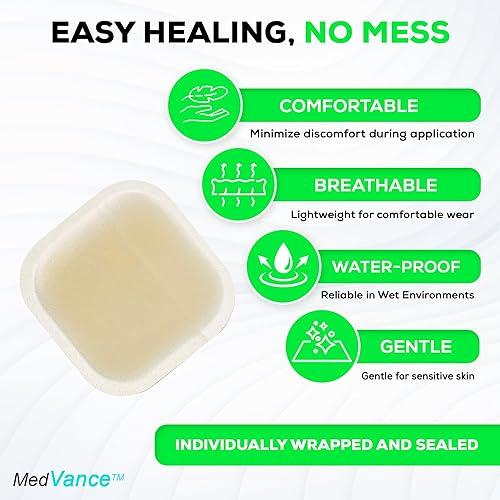MedVance MedVance TM Hydrocolloid – Bordered Hydrocolloid Adhesive Dressing 2" X 2" Box of 5 DRESSINGS