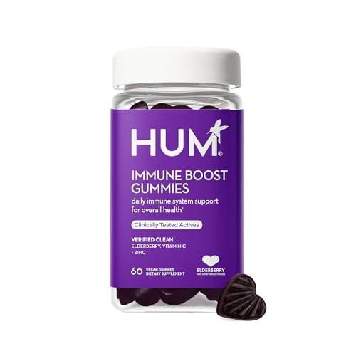 HUM HUM Boost Sweet Boost Gummies - Immunity Multivitamin with Vitamin C, Zinc & Elderberry for General Wellness (60 Vegan Gummies)