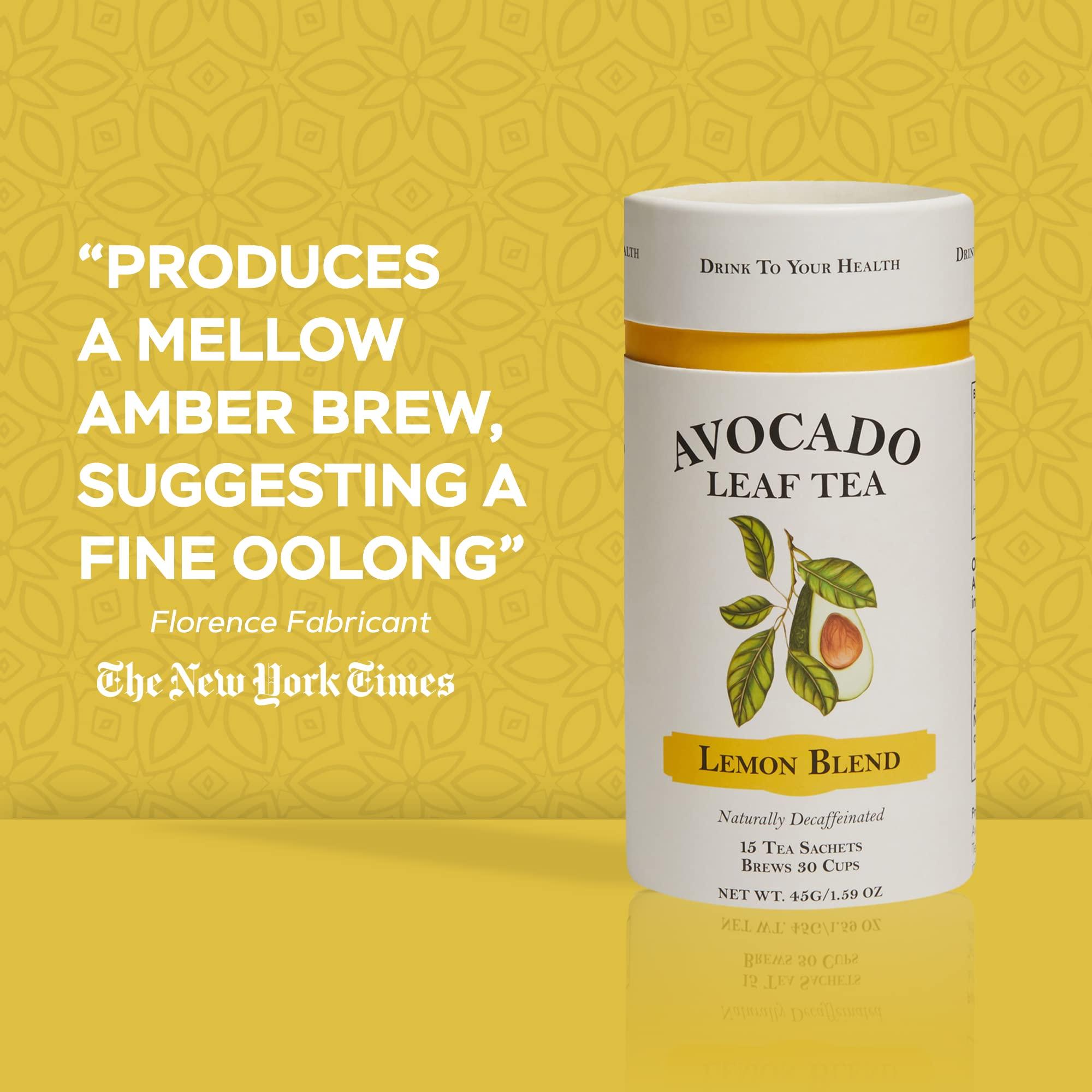 avocado leaf tea Avocado Leaf Tea Lemon Blend 2 Pack | Naturally caffeine-free | Healthy Herbal Tea | Immune Booster | Cold Brew or Hot Tea | 30 Tea Bags - 60 Servings (Gluten Free, & Non-GMO)