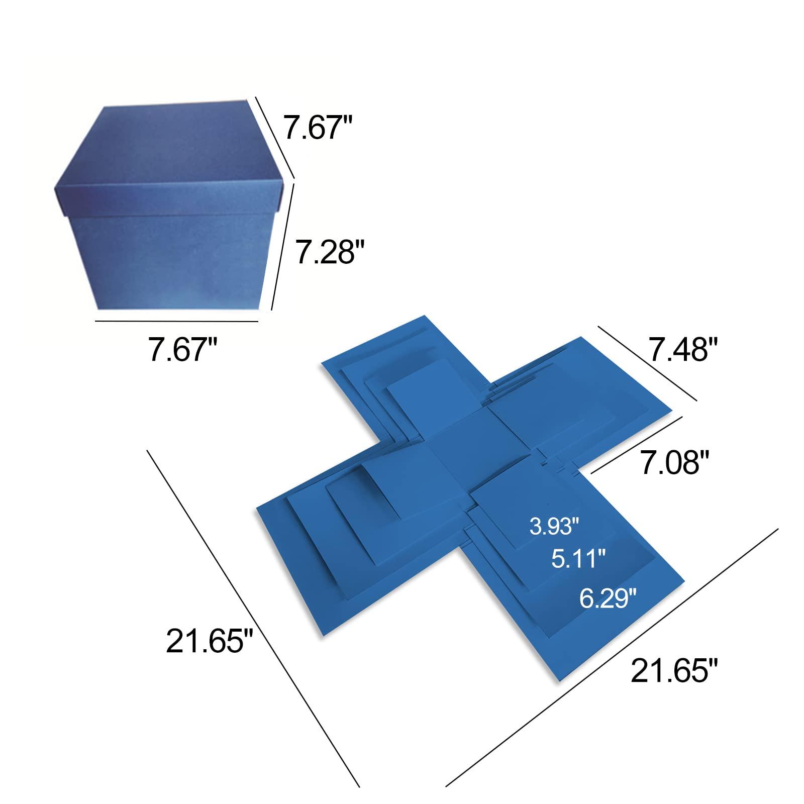 TITA-DONG TITA-DONG 5 Layer Creative Explosion Gift Box, DIY Snack Explosion Box, Candy Explosion Box, Suprise Gift Box, DIY Explosion Gift Box for Valentines Day Gifts Birthday Wedding Anniversary(Red)