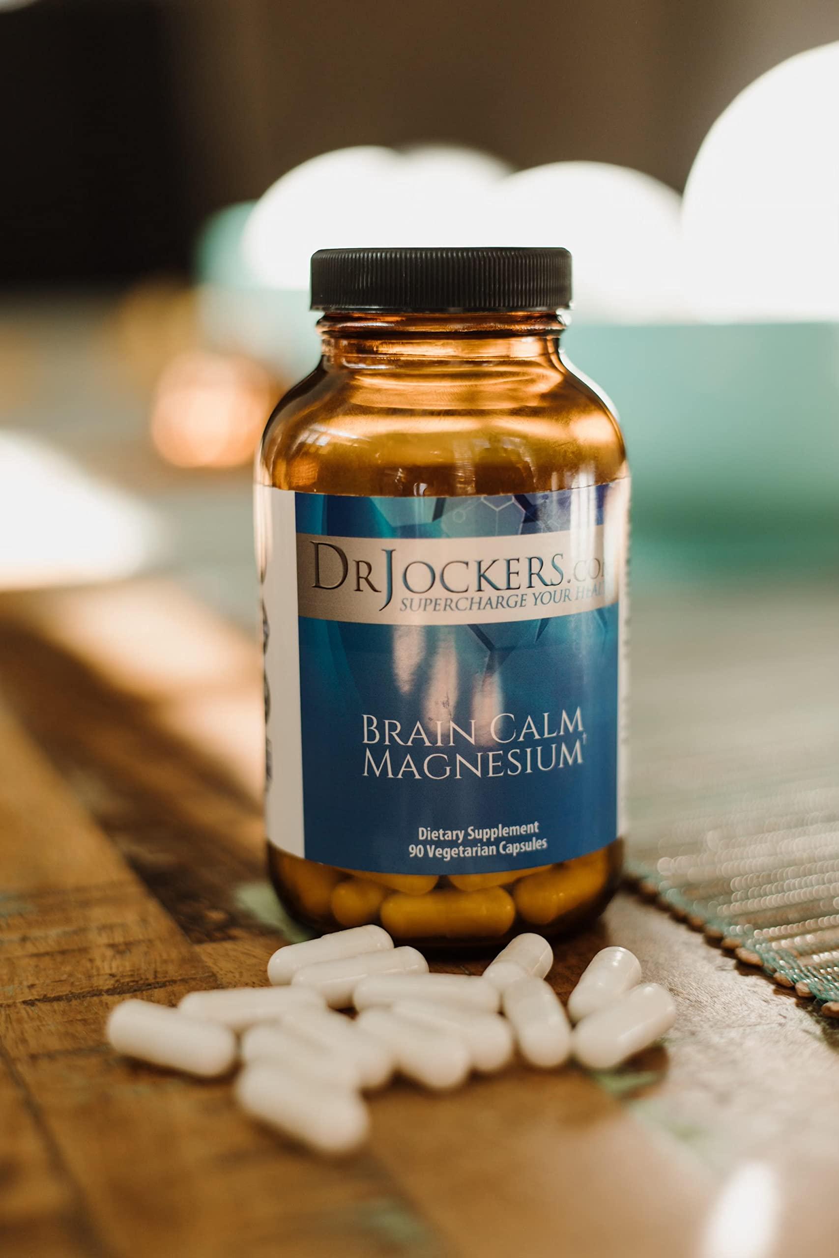 DrJockers.com Brain Calm Magnesium by Dr. Jockers  90 Capsules, Supports Cognitive Function & Well-Being, Gluten-Free Supplement