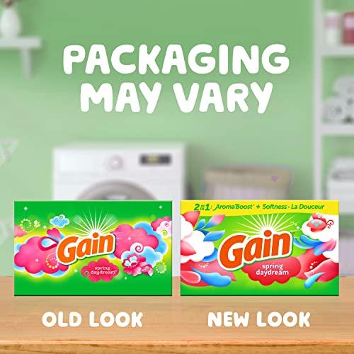 Gain Gain Dryer Sheets, 240 Count, Original Scent Laundry Fabric Softener Sheets with 2-in-1 AromaBoost Plus Softness