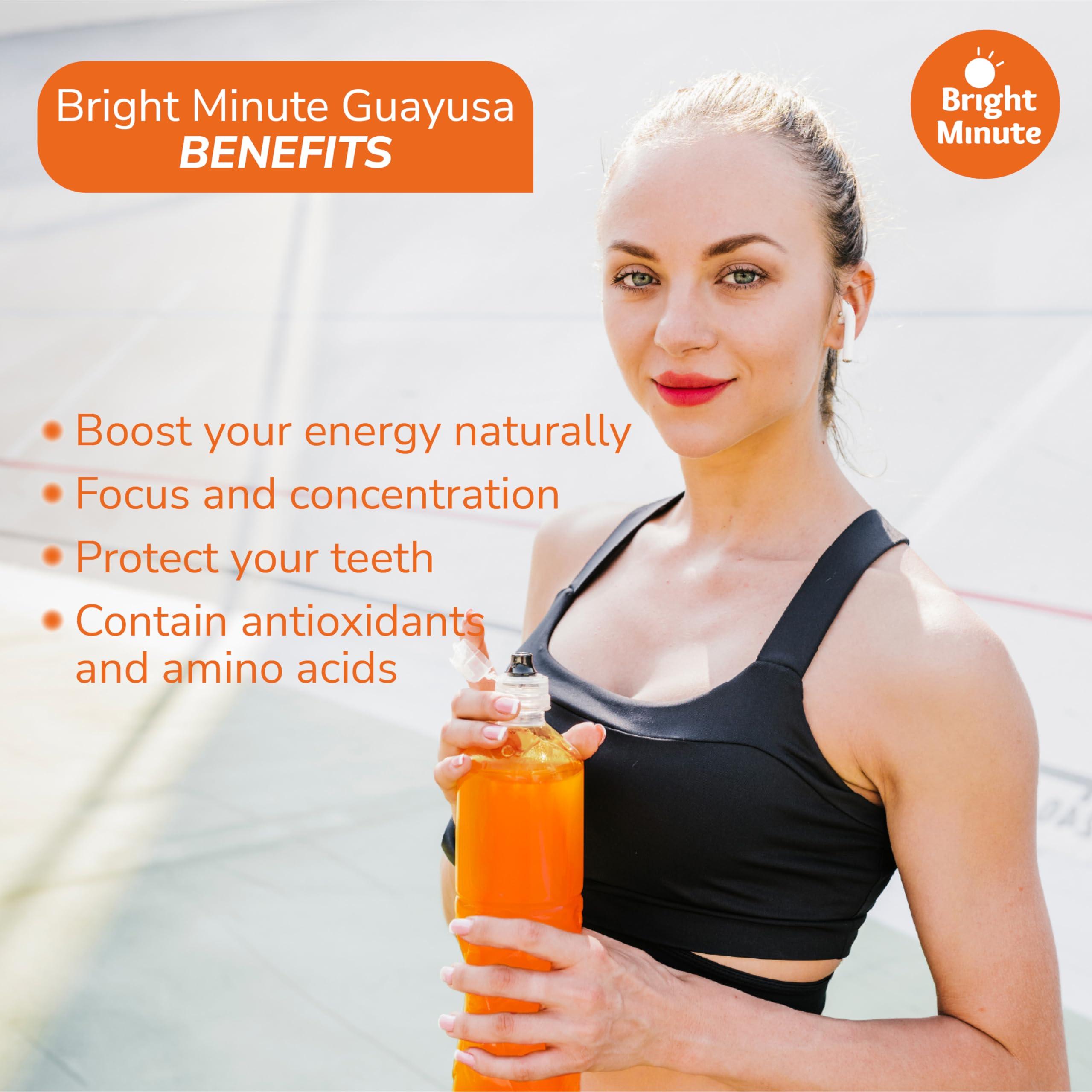 BRIGHT MINUTE Bright Minute Guayusa infusion 50 teabags | Coffee Alternative & Addition | 55mg of natural caffeine per small 1.5G (0.05OZ) bag, Calm and Wakeful Energy Boost!