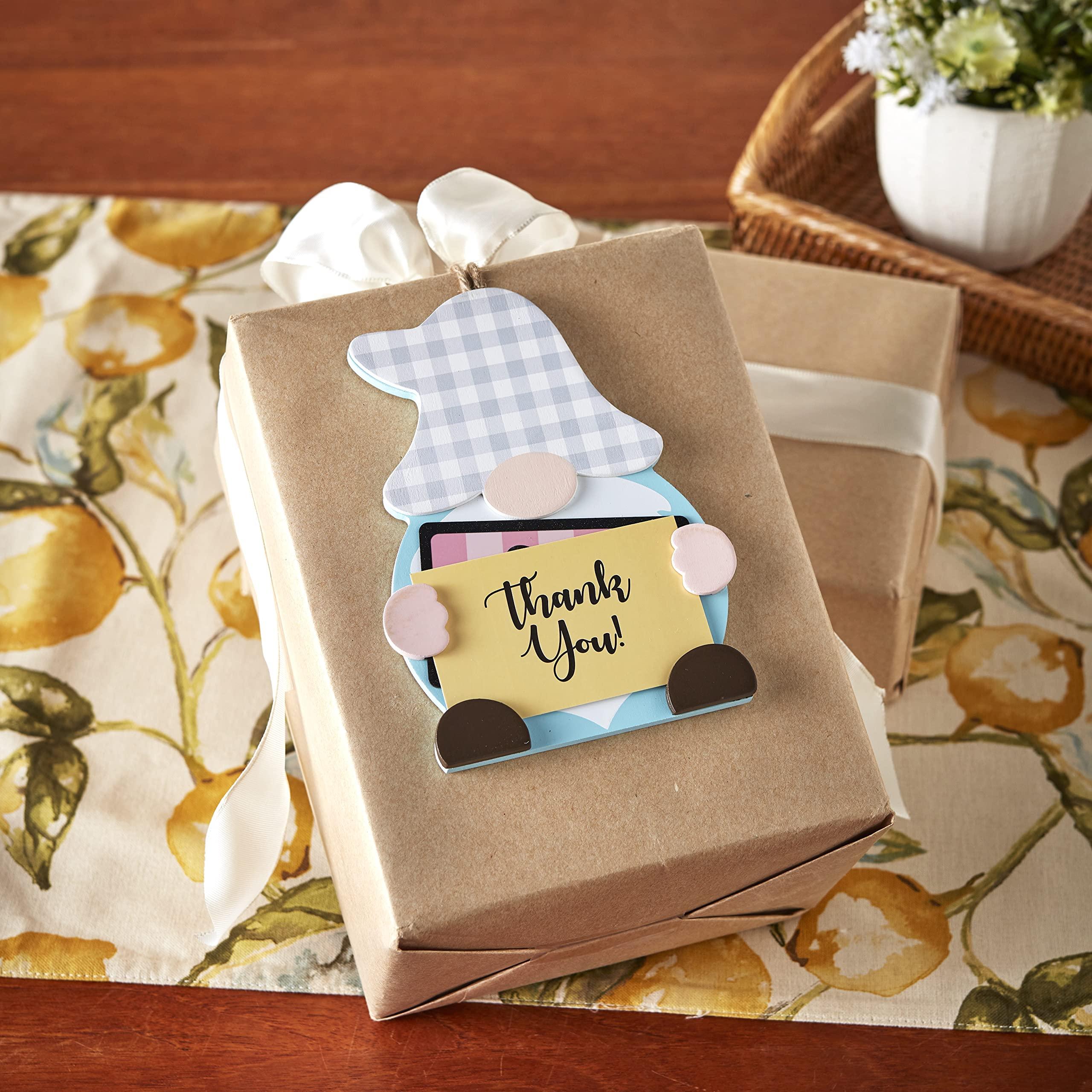 The Lakeside Collection Gnome Gift Card Holder - Ornament or Gift Tag for Men & Women - Thank you