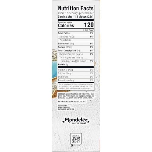 Good Thins Good Thins Sea Salt & Pepper Rice Snacks Gluten Free Crackers, 3.5 oz