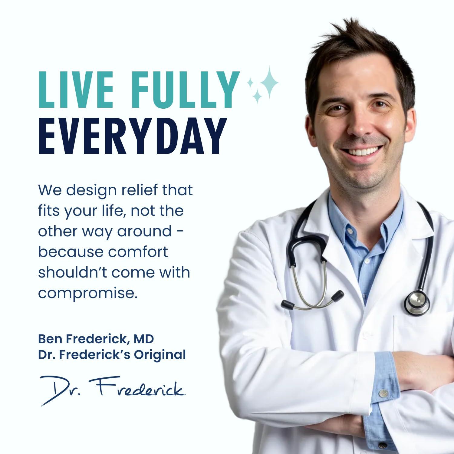 Dr. Frederick's Original Dr. Frederick's Original Reversible Copper Infused Wrist Thumb Brace - 1 Brace - Spica Splint for De Quervain’s Tendonitis, Arthritis, CMC, Pain Relief - Left or Right Hand - Fits Men and Women