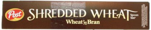 Shredded Wheat Post Shredded Wheat ' Bran, Spoon Size, 18-Ounce Boxes (Pack of 5)