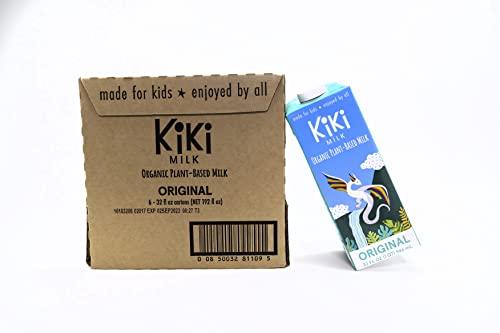 Kiki Milk Kiki Milk Plant Based Milk - Organic Original Kiki Milk - Calcium & Magnesium Source - Gluten Free, Gum Free, GMO Free, Dairy Free, Soy Free, Glyphosate Free - Shelf Stable - (32 oz • Pack of 6)