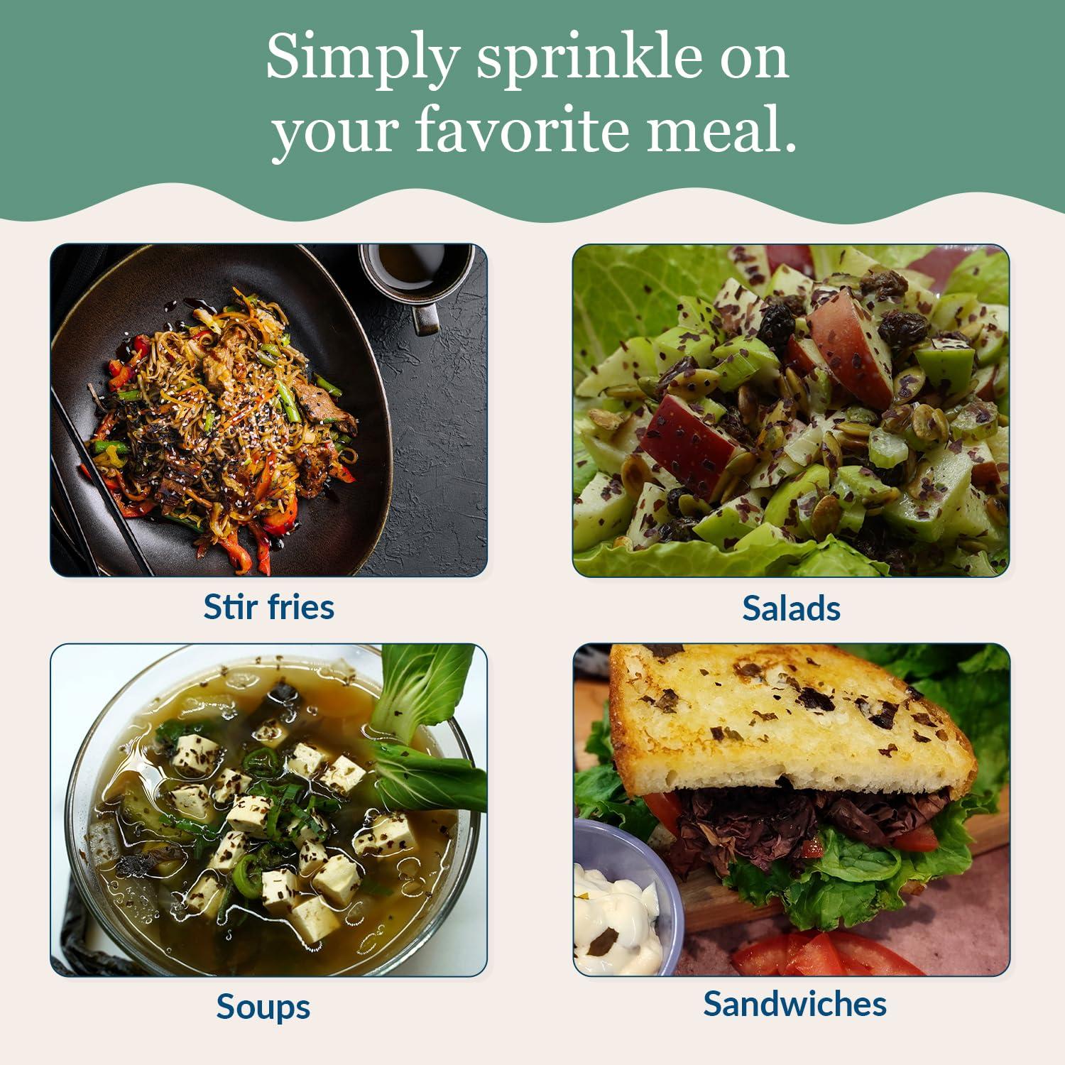 Maine Coast Sea Vegetables Maine Coast Sea Vegetables Dulse, Wild Atlantic Sea Vegetable, 2-Ounce Package (Pack of 6)