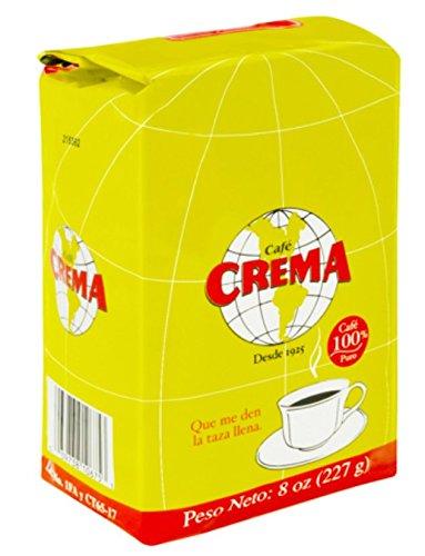 Cafe Crema Cafe Crema Ground Coffee from Puerto Rico, 8 ounce bag (Pack of 1)