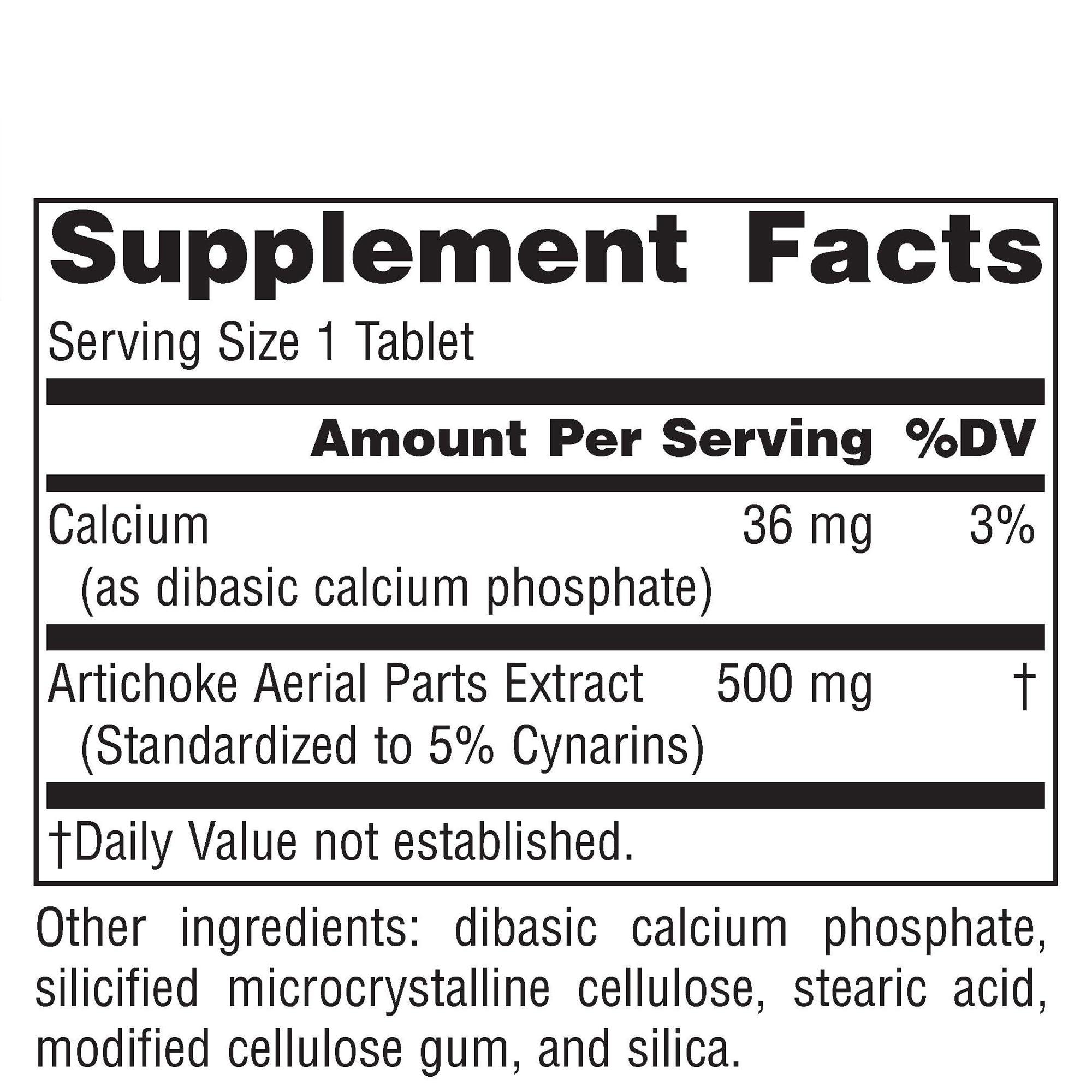 Source Naturals Source Naturals Artichoke Extract 500mg, 90 Tablets