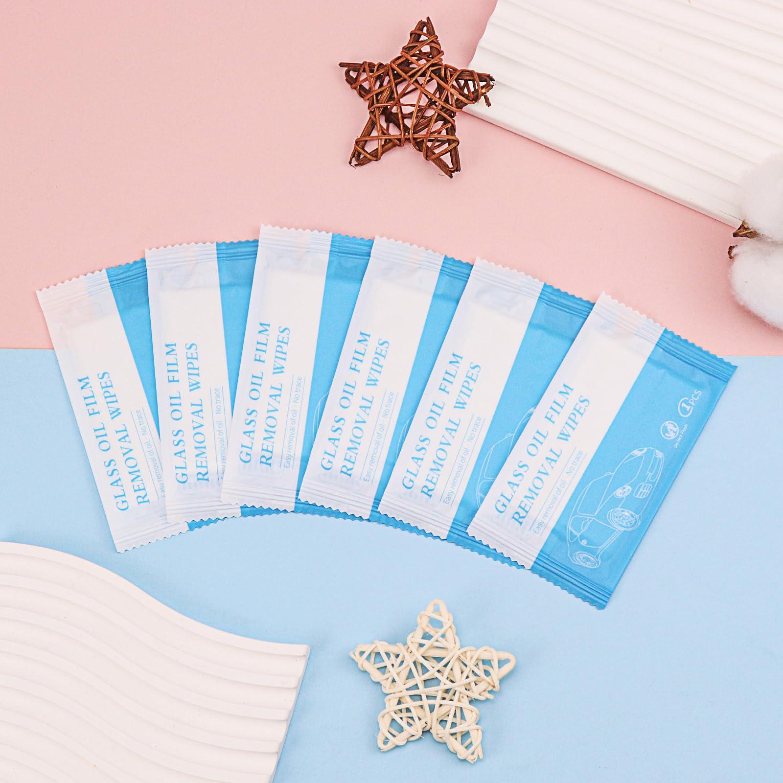 Hipruict Hipruict Car Cleaning Wipes, Set of 100 Individually Car Wipes, Fast Cleaning Car Leather Cleaner Wipes, Suitable for Car Window Glass, Floor Windows, Mirrors